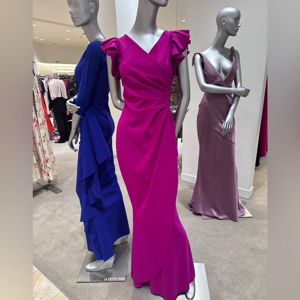 Chiara Boni cyclamen Ruffle Sleeve Dress